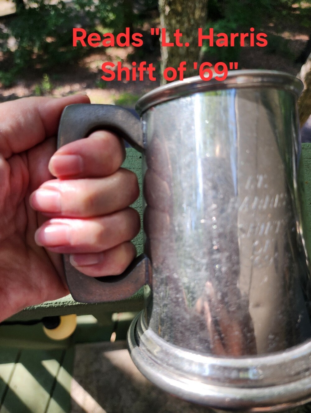 $5 If Bundled. Vintage Pewter Tankard - Picture 3 of 6